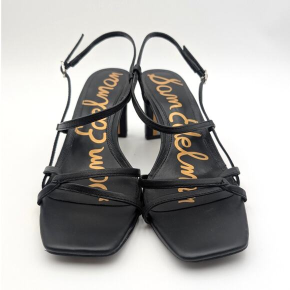 Sam Edelman Emmie Strappy Heel Sandals Women's Soft Black Size US8M EU39 - Picture 2 of 12